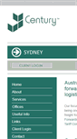 Mobile Screenshot of centurycustoms.com.au